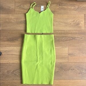 Express Lime Green Two-Piece Dress